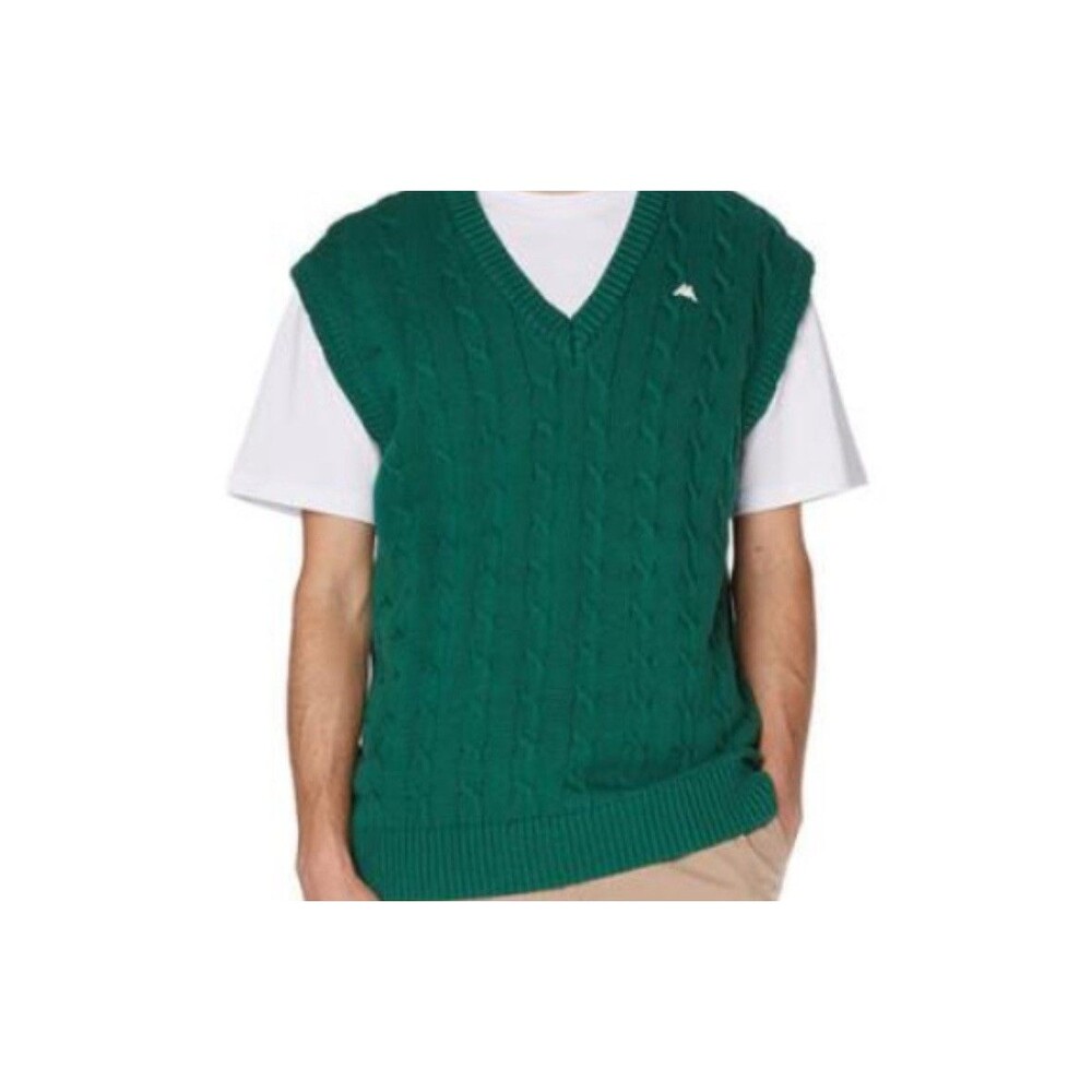 Kappa Robe Knit Vest Golf Green Large Italy Made New